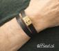 Preview: nice gift engraved leather bracelet