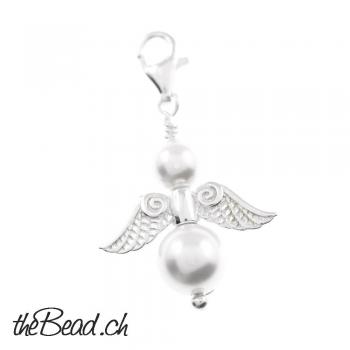 Charm angel pendant made of 925 silver