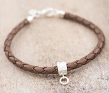 Basics Charms leather bracelet, colors to choose