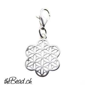 Flower of Live Charm 925 Sterling Silver
