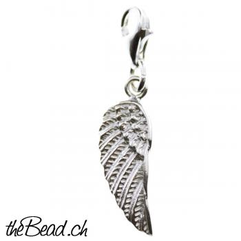 WING Charm 925 Sterling Silver