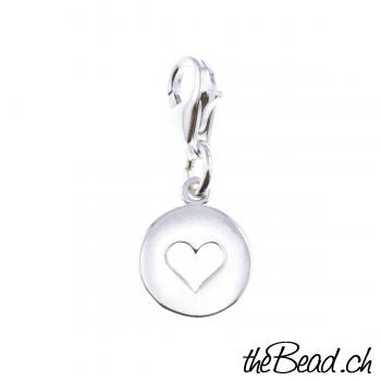 HEART Charm 925 Sterling Silver