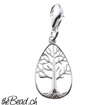 tree of life Charm 925 Sterling Silver