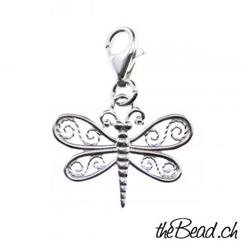 Dragonfly Charm 925 Sterling Silver
