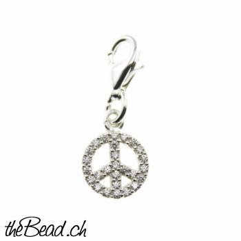 Peace Charm 925 Sterling Silver