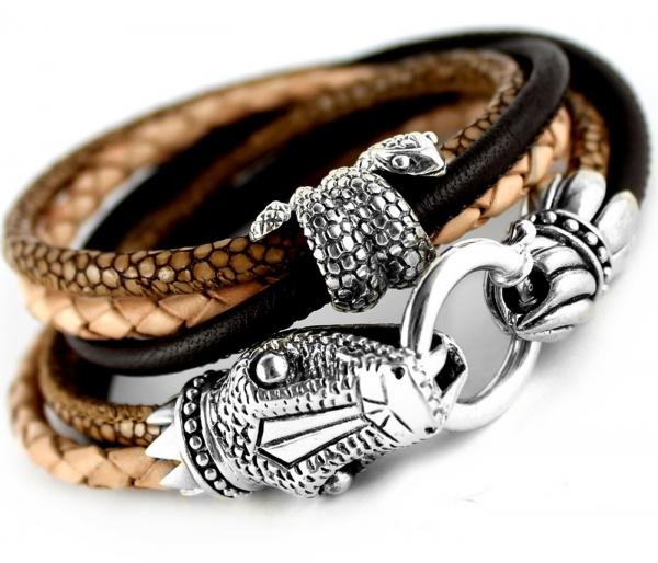 snake bracelet 925 sterling silver theBead