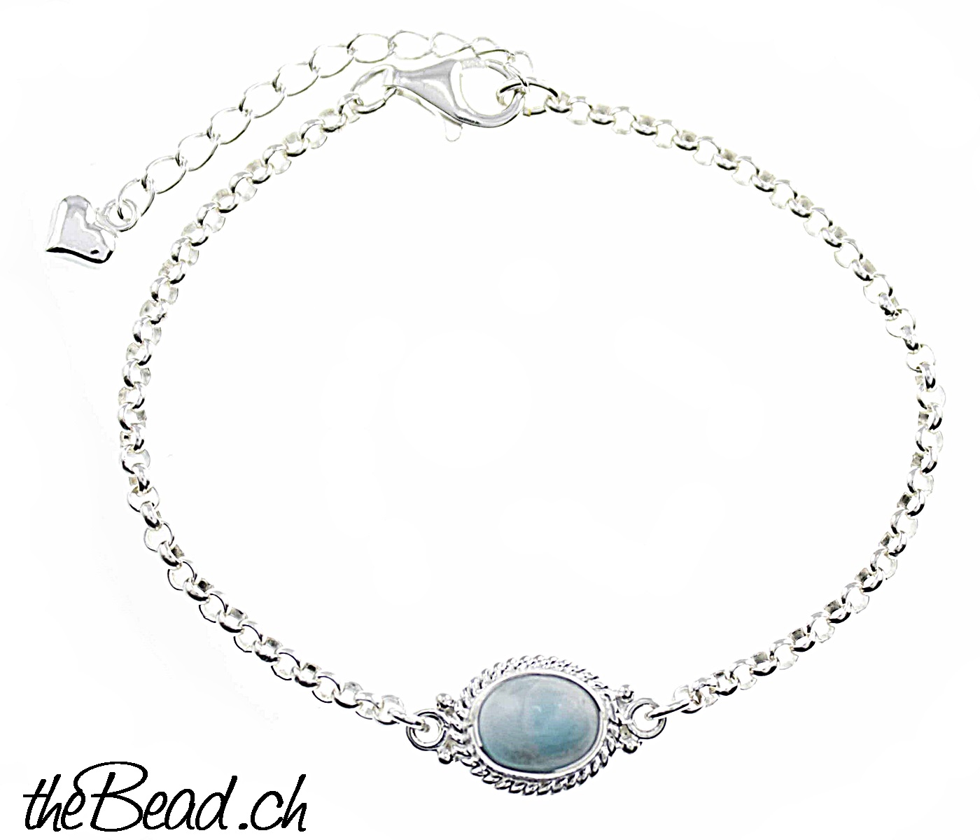 zartes LARIMAR Silber Damen Armband