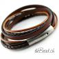 Preview: brown leather bracelet with engraving