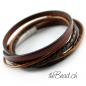 Preview: engraved leather bracelet brown