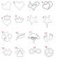 Preview: Symbol Gravur Auswahl von thebead Gravurschmuck persönlich gestalten