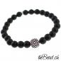 Preview: matte schwarze perlen armband und herrenarmband online kaufen