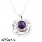 Preview: Amethyst Anhaenger mit persoenlicher Gravur theBead