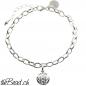 Preview: silver flower of life sterling silver bracelet