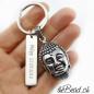 Preview: buddha keychain and key chain made of stainless steel