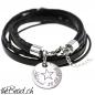 Preview: Damen Lederarmband aus Leder und Edelsthal online bestellen