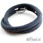 Preview: Männer Jeans Look Armband und Wickelarmband von thebead Onlineshop