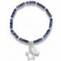 Preview: dumortiert herz und stern armband Quasten Armband mit chalcedon facettiert, made by the Bead und stern anhänger