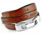 Preview: thebead engraved leather bracelet