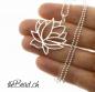 Preview: silver lotus pendant necklace