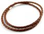 Preview: fusskettchen aus geflochtenem Leder Fussschmuck von thebead