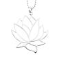 Preview: Lotus Blüte Anhänger in 925 sterling silber schoene lotusblüten anhänger