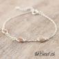 Preview: moonstone and moon stone bracelet made of 925 sterling silver gift idea