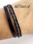 Preview: men leather bracelet made of stainless steel theBead