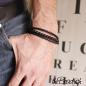 Preview: natte achat perlen lederarmband vintage antik optik