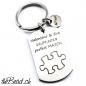 Preview: engraved hand puzzle key chain