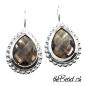 Preview: 925 sterling silver earrings smoky quarz