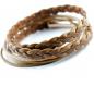 Preview: Lederarmbänder und  Wickelarmband mit Gravur des Verschlusses in rose gold optik von thebead schweizer online schmuck und modeschmuck gravurshop