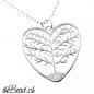 Preview: heart tree of life necklace aus 925 Silber