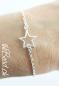 Preview: 925 sterling silber star silver  armband und silberarmbänder mit federn von thebead