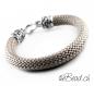 Preview: exclusives Herrenarmband aus 925 Silber verschnörkelt Verschluss the Bead