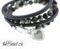 Preview: grey quarz bracelet with heart theBead
