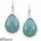 Preview: 925 sterling silber Ohrhänger mit amazonit