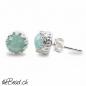 Preview: kleine amazonit silber ohrstecker
