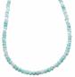Preview: amazonit facettiert mit 925 Silber Perlen Kette