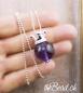 Preview: amethyst krone anhaenger mit silberkette