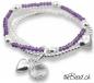 Preview: Amethyst Bergkristall Silberarmband  armband damenarmband