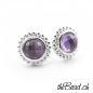 Preview: 925 sterling silber ohrstecker mit amethyst