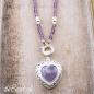 Preview: amethyste necklace with silver pearls sterling silver by thebead
