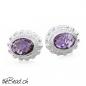 Preview: 925 sterling silber ohrstecker mit amethyst