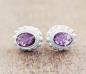 Preview: 925 sterling silber ohrstecker mit amethyst