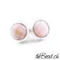 Preview: anden opal und andenopale in rosa ohrstecker 925 sterling silber rose quarz