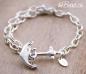 Preview: thebead silver bracelet with anchor made of 925 sterling silver