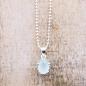 Preview: silber halskette mit aqua achat  edelsteinschmuck online kaufen