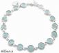 Preview: aqua achat silberarmbänder silber damenarmband armband geschenkidee