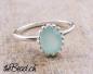 Preview: damen fingerring aus 925 sterling silber mit aqua agate