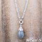 Preview: necklace with aquamarine and silver